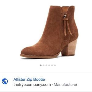 Frye and Co. Allister Zip Bootie Cognac size 7.5M
